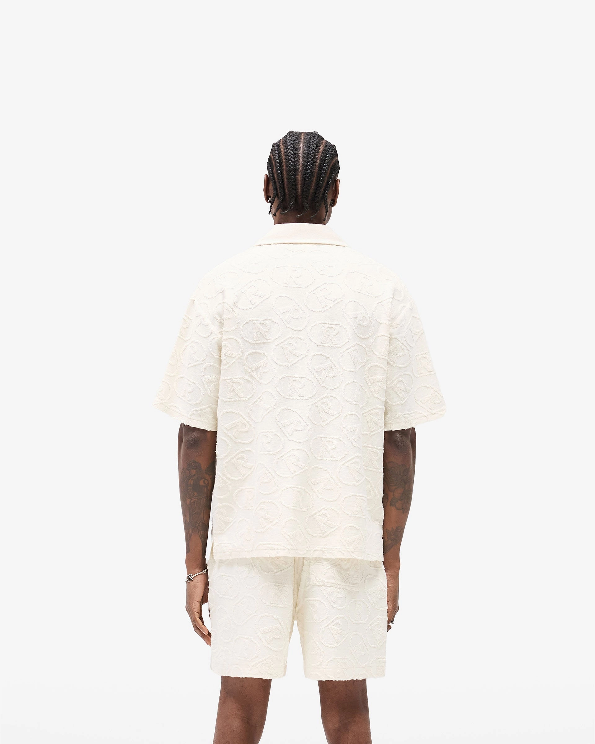 All Over Print Towel Shirt - Aged White Quality Look Affordable Luxury