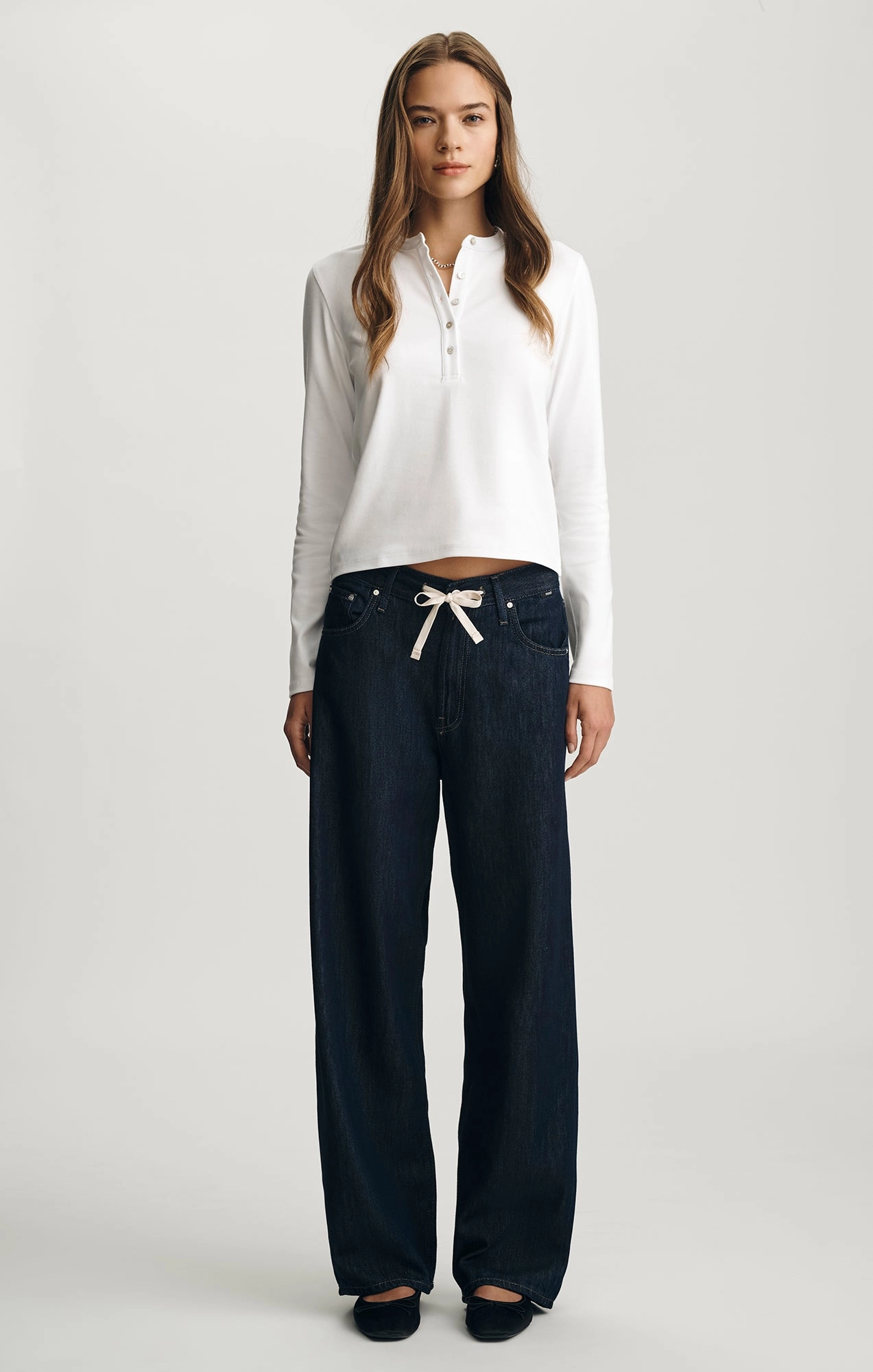 Relaxed Style Neutral NELLA WIDE LEG IN RINSE WELL BLUE