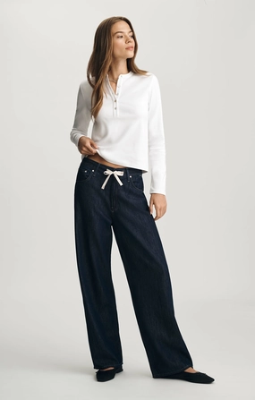 Street Inspired NELLA WIDE LEG IN RINSE WELL BLUE