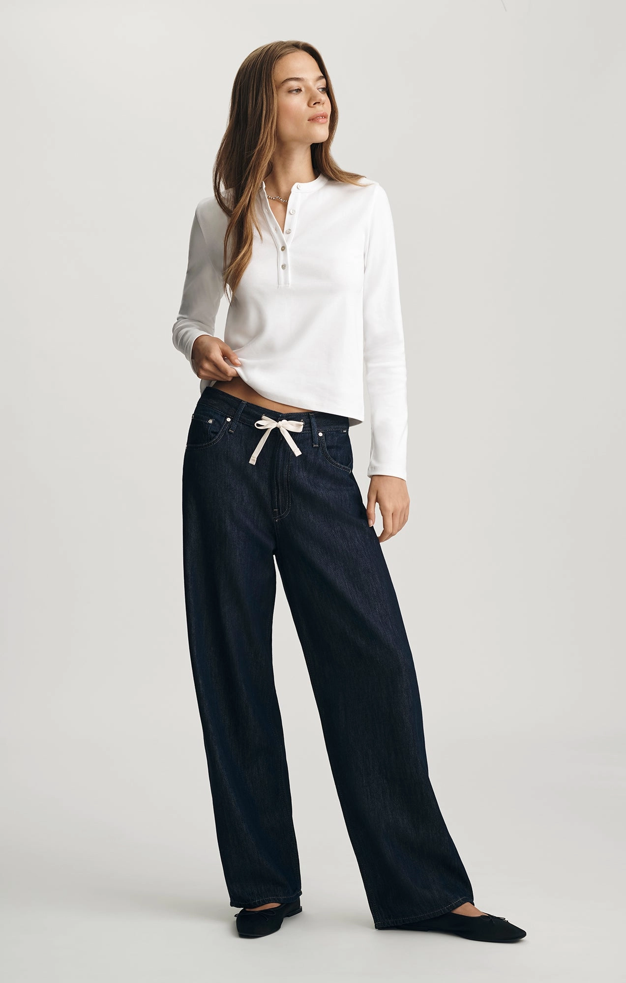 Street Inspired NELLA WIDE LEG IN RINSE WELL BLUE