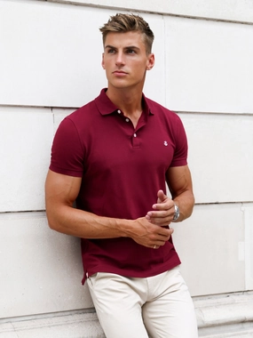 Workwear Ready Anchor Polo Shirt - Burgundy