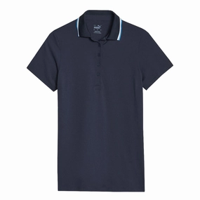 Puma - Women's Cloudspun Tipped Short Sleeve Polo (622155 05) hypoallergenic material All Seasons