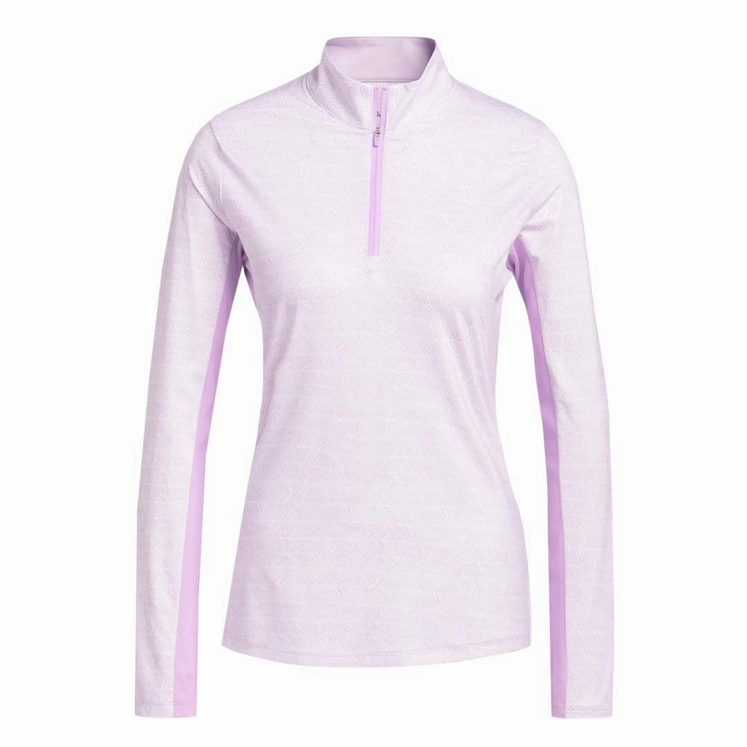 adidas - Women's Ultimate365 Long Sleeve 1/4 Zip Polo (HG6953) AllDay Comfort Design