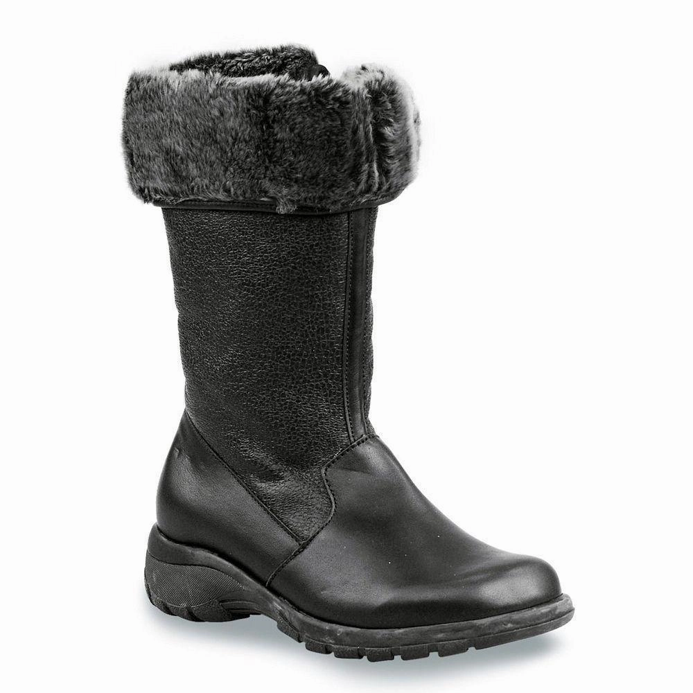 Toe Warmers Women's Shelter Black Leather Reinforced toe