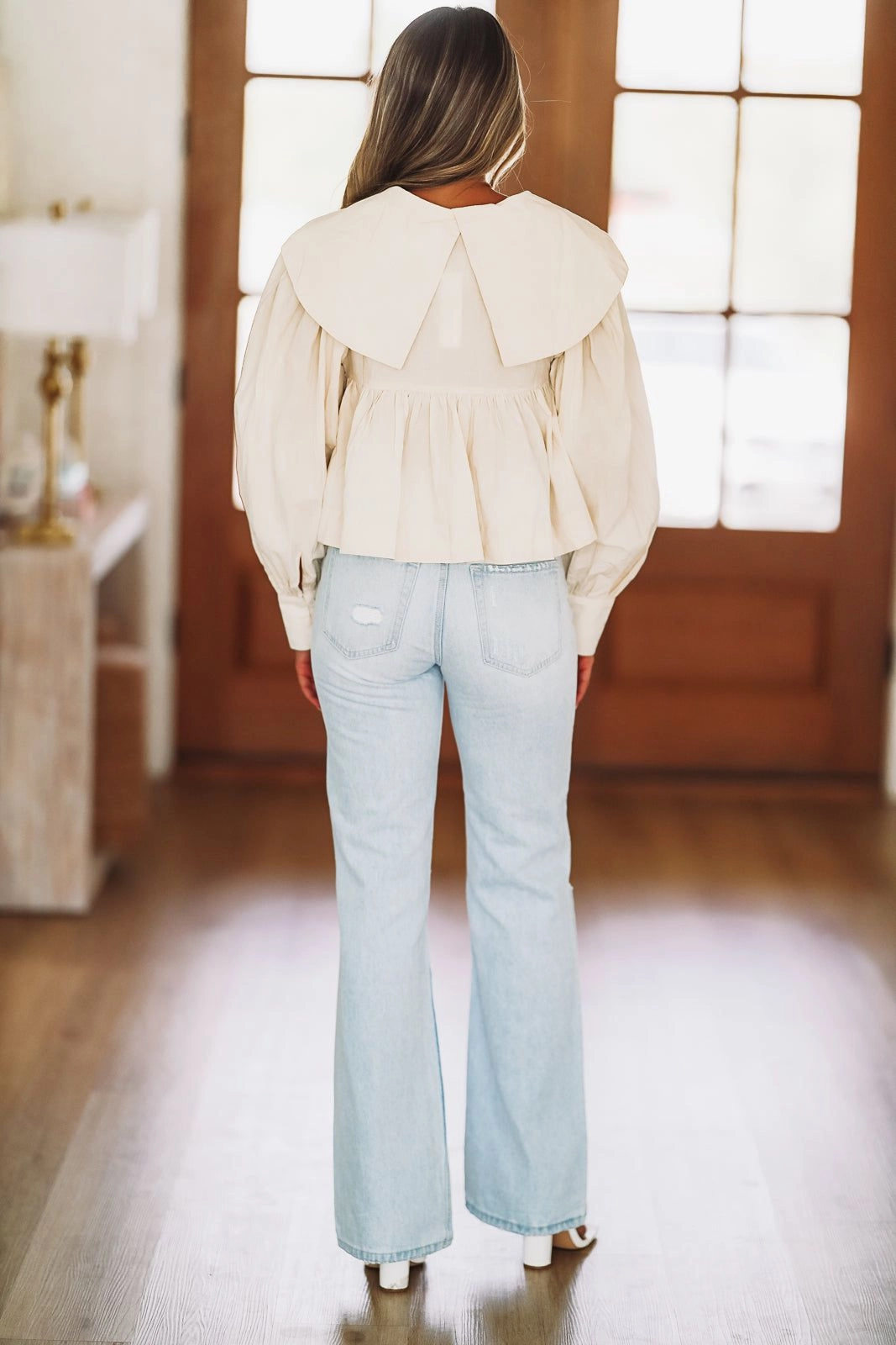 StretchKnit Being Boho Top - Cream