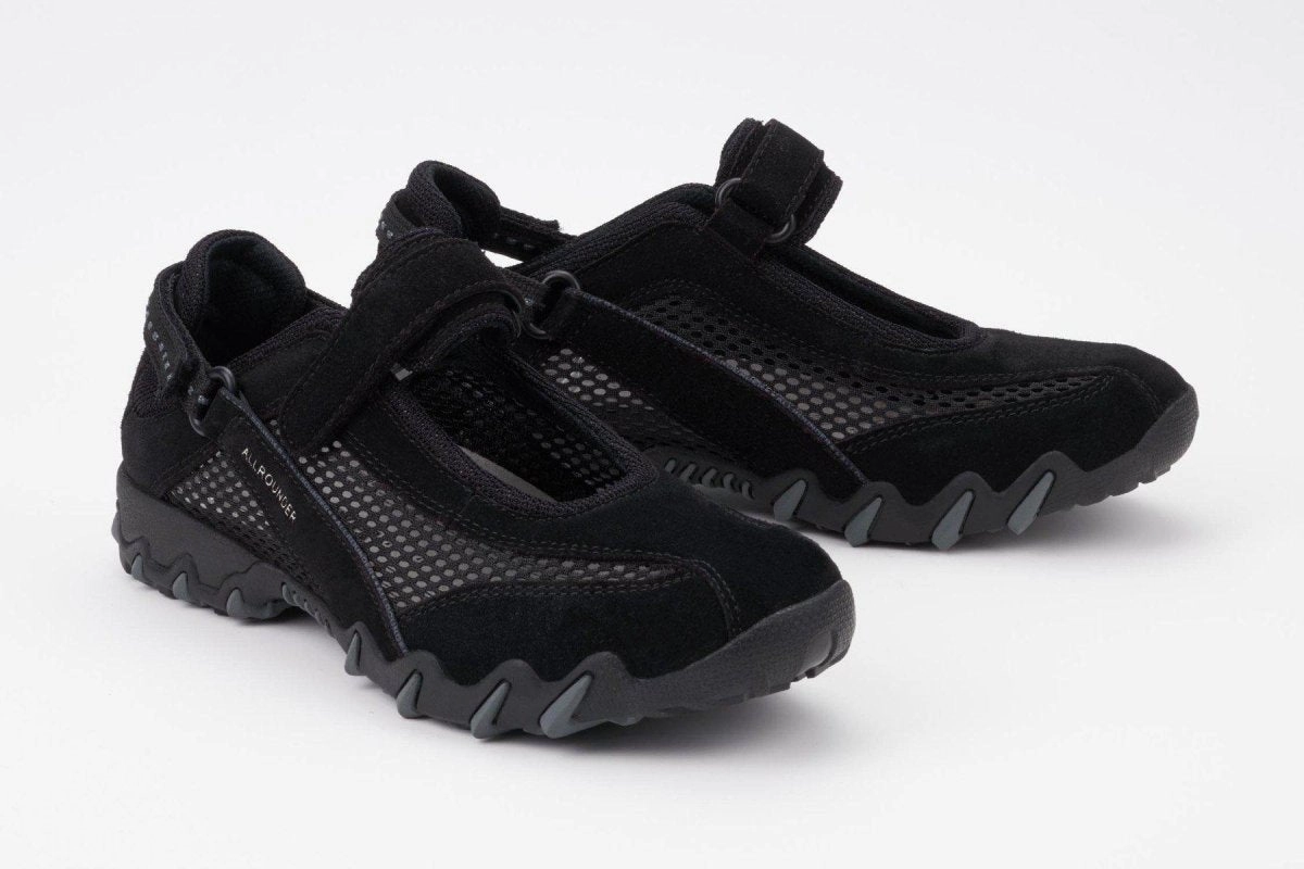 Allrounder Women's Niro Black Suede/Mesh Thermoregulating Lining Jump Friendly