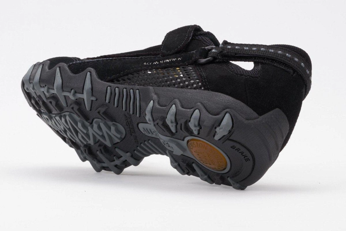 Lightweight Cushioned Sole Pressure Distribution System Allrounder Women's Niro Black Suede/Mesh