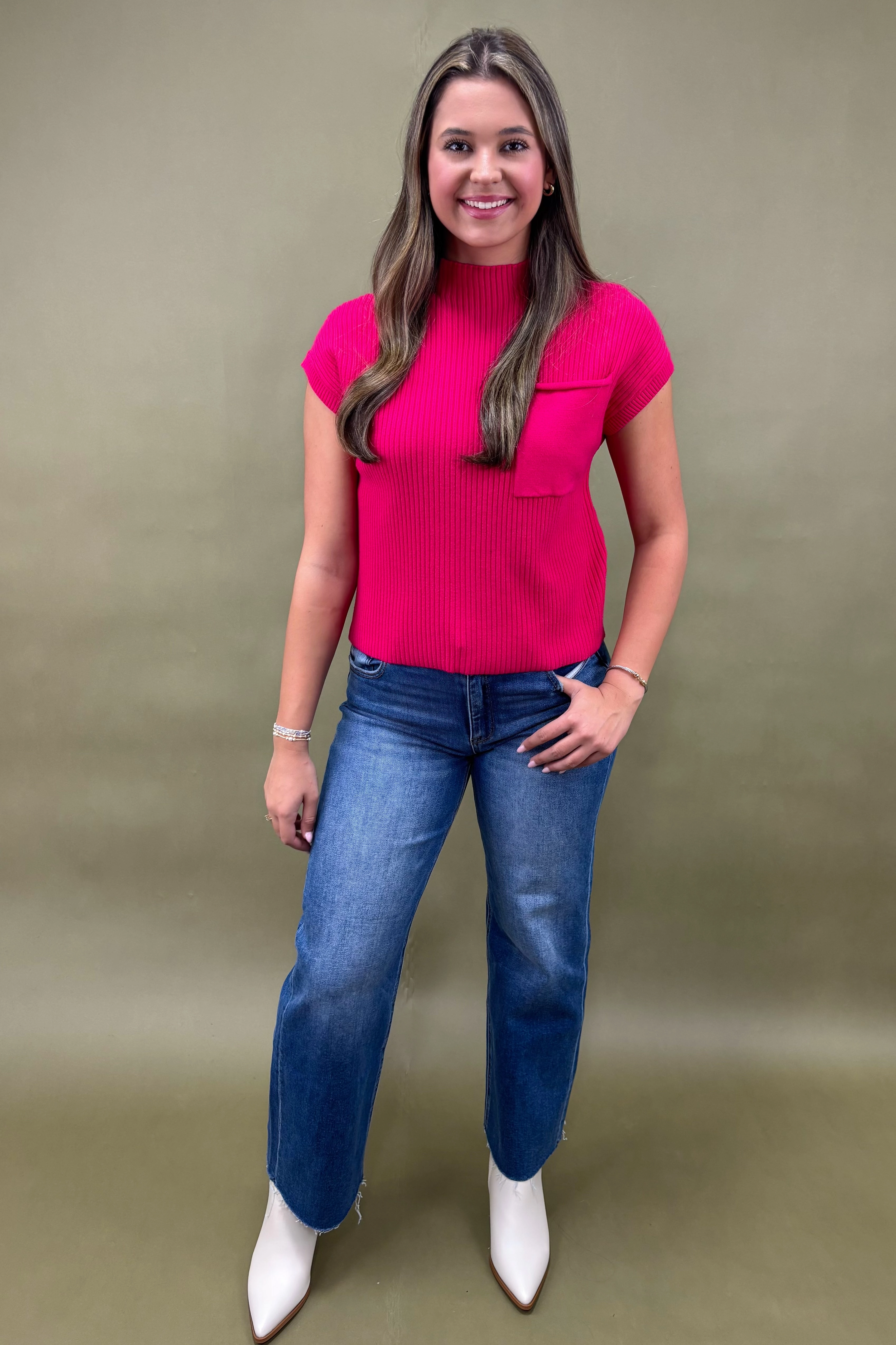 Always Cozy Ribbed Sweater Top *More Colors* SeamFree Knitting TaglessComfort