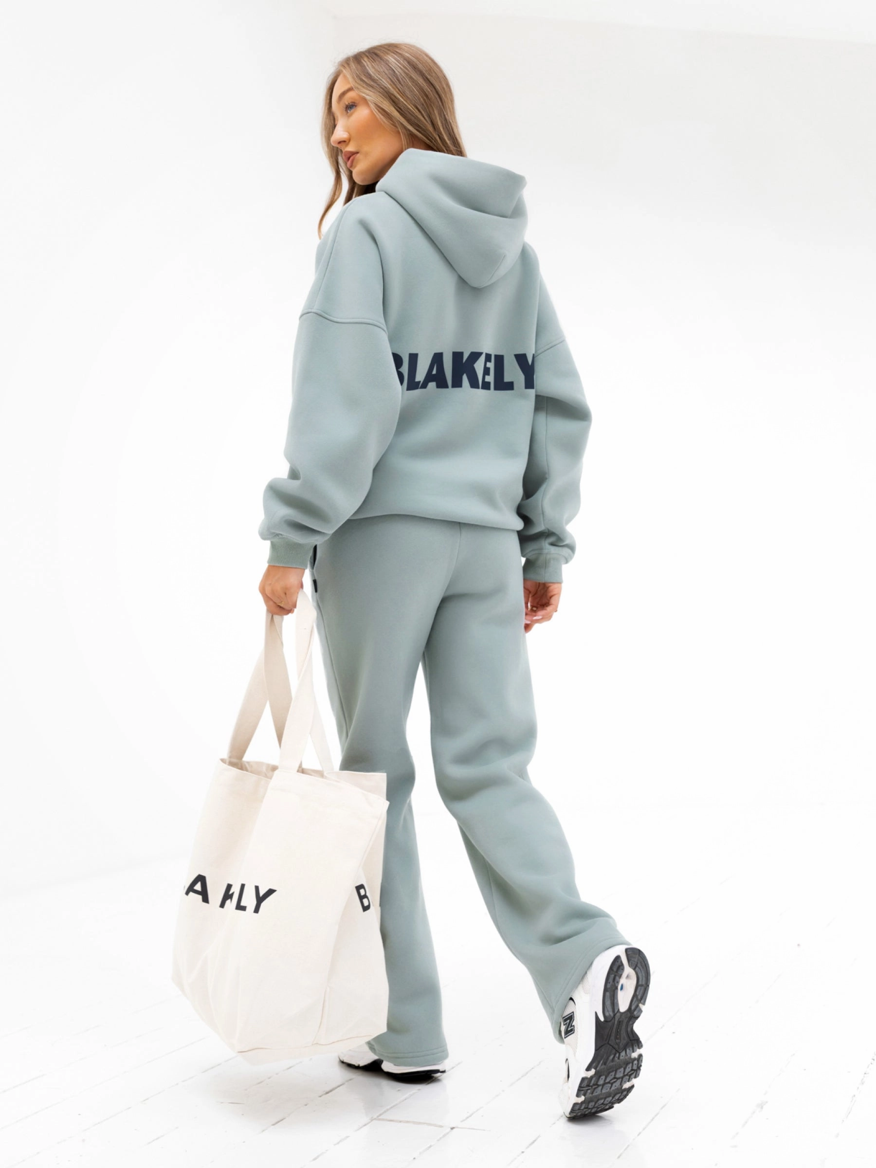 Amelie Oversized Hoodie - Mineral Blue Low Impact Processing quick dry