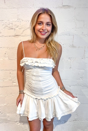 Angel Hour Mini Dress Subtle Lines