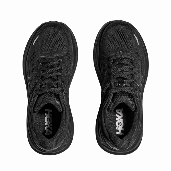 Health - promoting Hoka Women's Clifton 10 Wide Black/Black