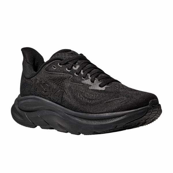 anime - themed running shoes moisture - wicking fabric Hoka Women's Clifton 10 Wide Black/Black