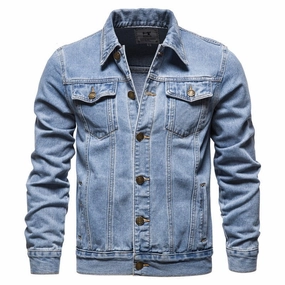 Durable Color Retention Eco Friendly Dye West Louis? High-End Cowboy Style Denim Jacket