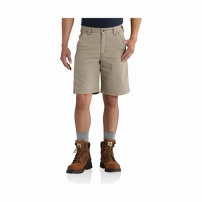 Quick Adjust Fit Carhartt Men's Rugged Flex Rigby Short 10 Inch - Tan