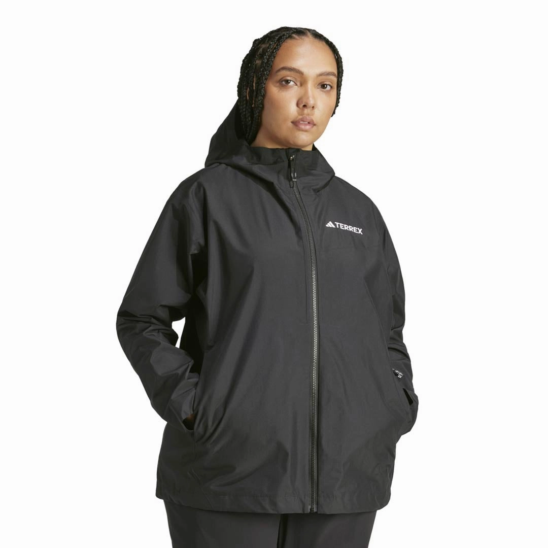 Elastic hem adidas - Women's Multi 2.5L RAIN.RDY Jacket (Plus Size) (IP1512)