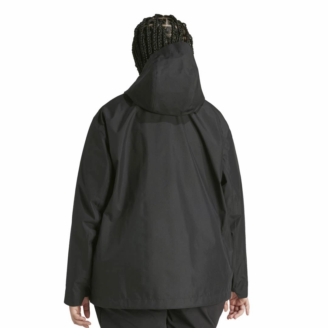 Contoured Back Panel adidas - Women's Multi 2.5L RAIN.RDY Jacket (Plus Size) (IP1512)
