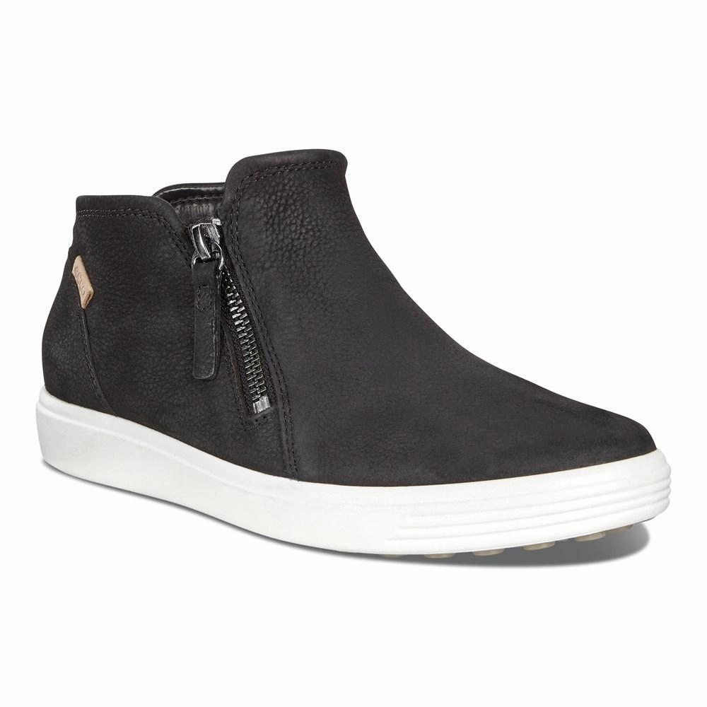Street Flex ECCO Women's 430243 Soft 7 Low Bootie Black Buc