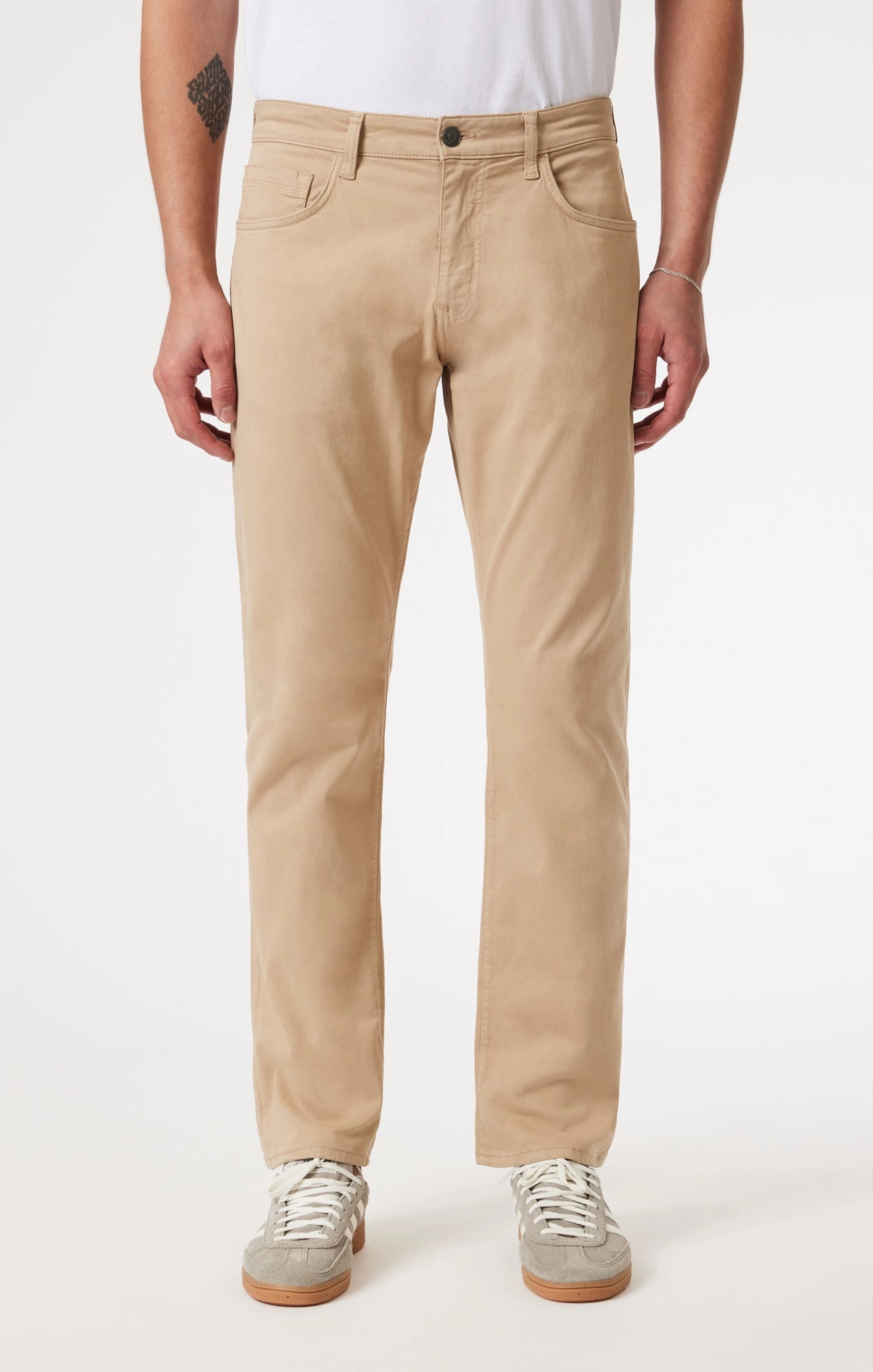 ZACH STRAIGHT LEG IN CASHEW TWILL Street Style Relaxed Waist