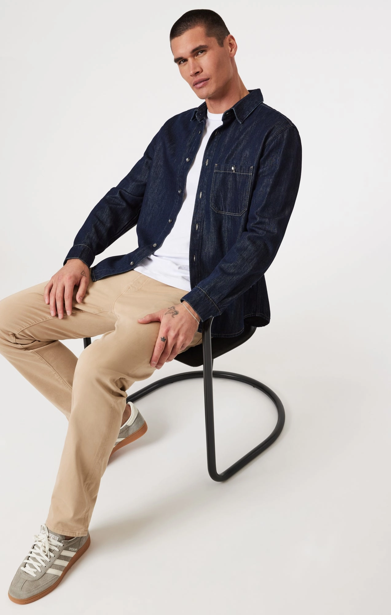 Stylish Layers ZACH STRAIGHT LEG IN CASHEW TWILL