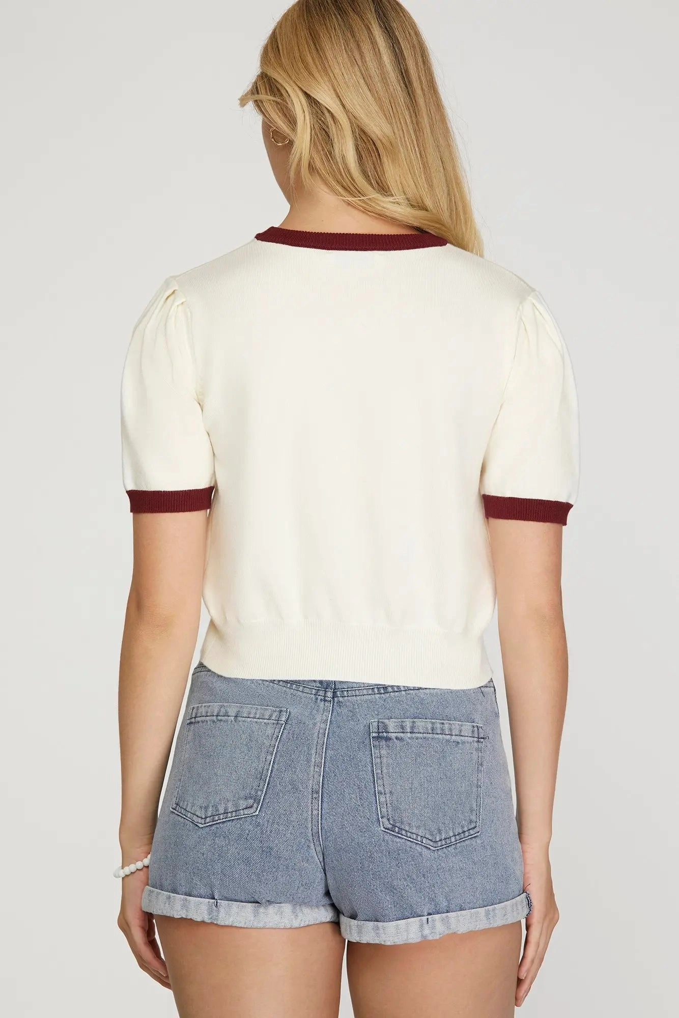 Varsity Game Day Knit- Garnet Temperature Control Fabric