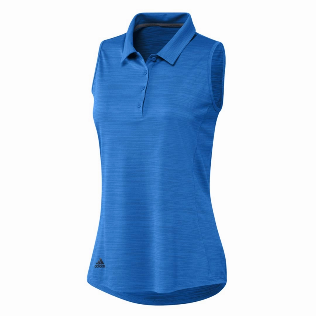 adidas - Women's Space-Dyed Sleeveless Polo (HA6066) Stain Proof