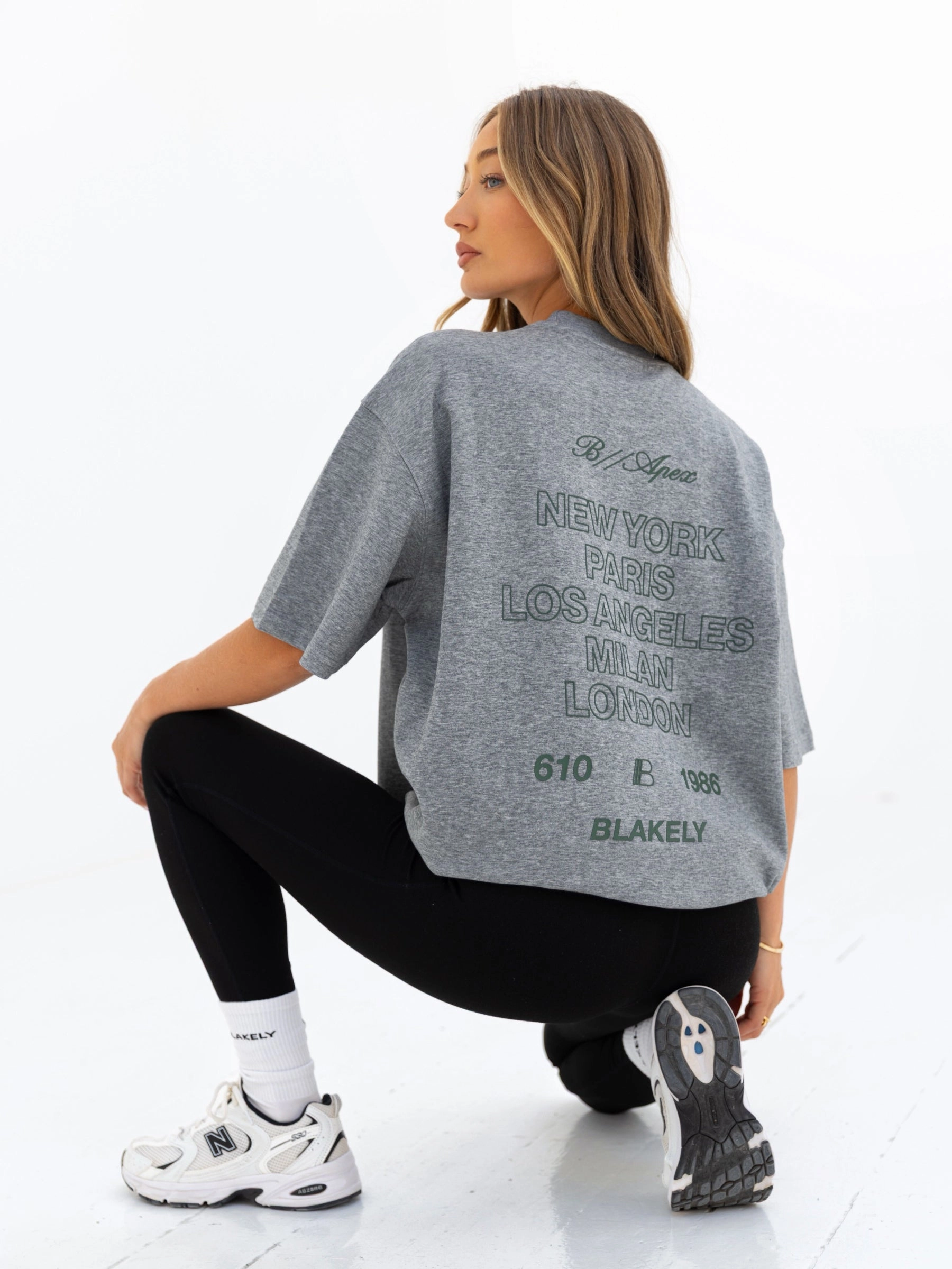 Anti Static Fabric Apex City Ultra Oversized T-Shirt - Marl Grey