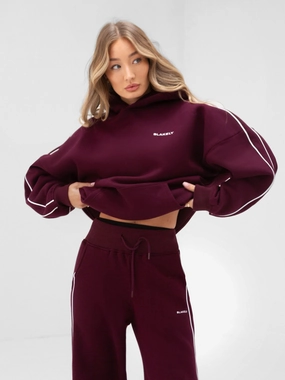 Apex Pro Oversized Hoodie - Deep Burgundy Penguin like City Feel