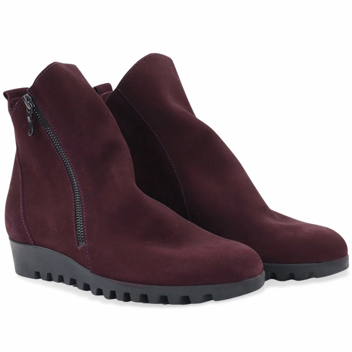 Steel Cap Arche Women's Lomage Wine Nubuck