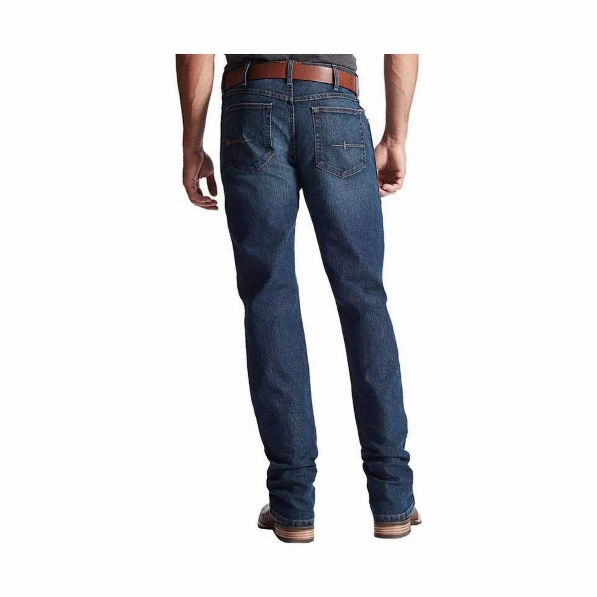 Ariat Men's Rebar M4 Low Rise Boot Cut Jean - Indigo Timeless Look Casual Element
