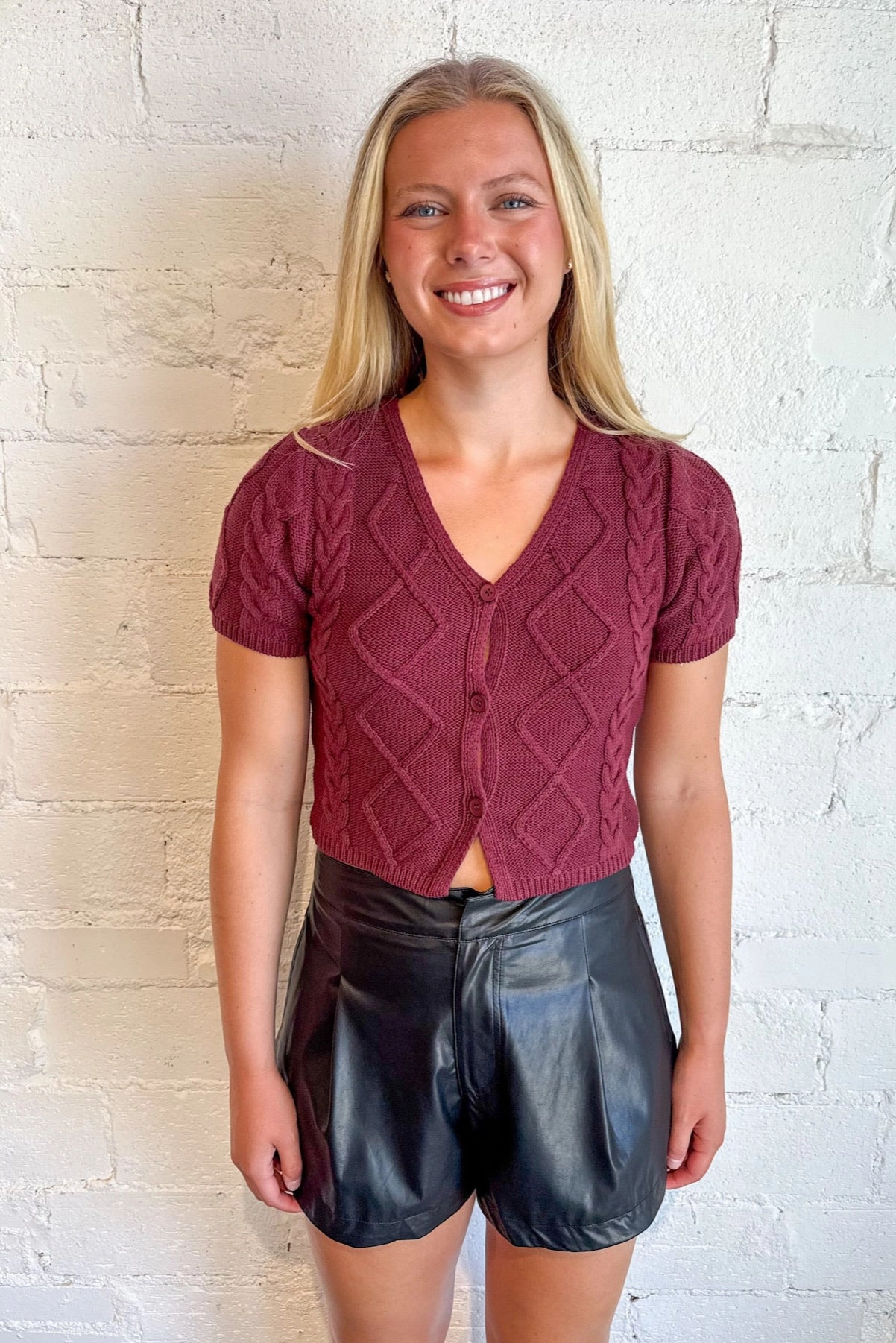 Autumn Wine Cardigan Waterproof Zipper