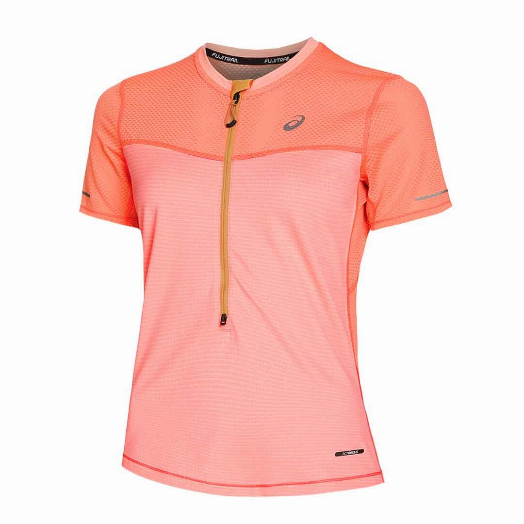 Asics - Women's Fujitrail Short Sleeve Top (2012C721 700) Taped Seam Waterproofing Temperature Regulating