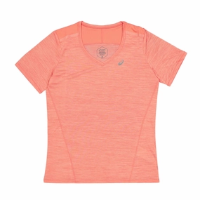 Anti Static Weave Asics - Women's Race V-Neck Short Sleeve T-Shirt (2012C735 706)