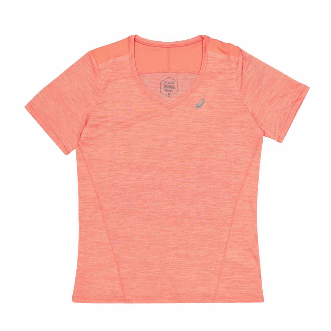 Anti Static Weave Asics - Women's Race V-Neck Short Sleeve T-Shirt (2012C735 706)