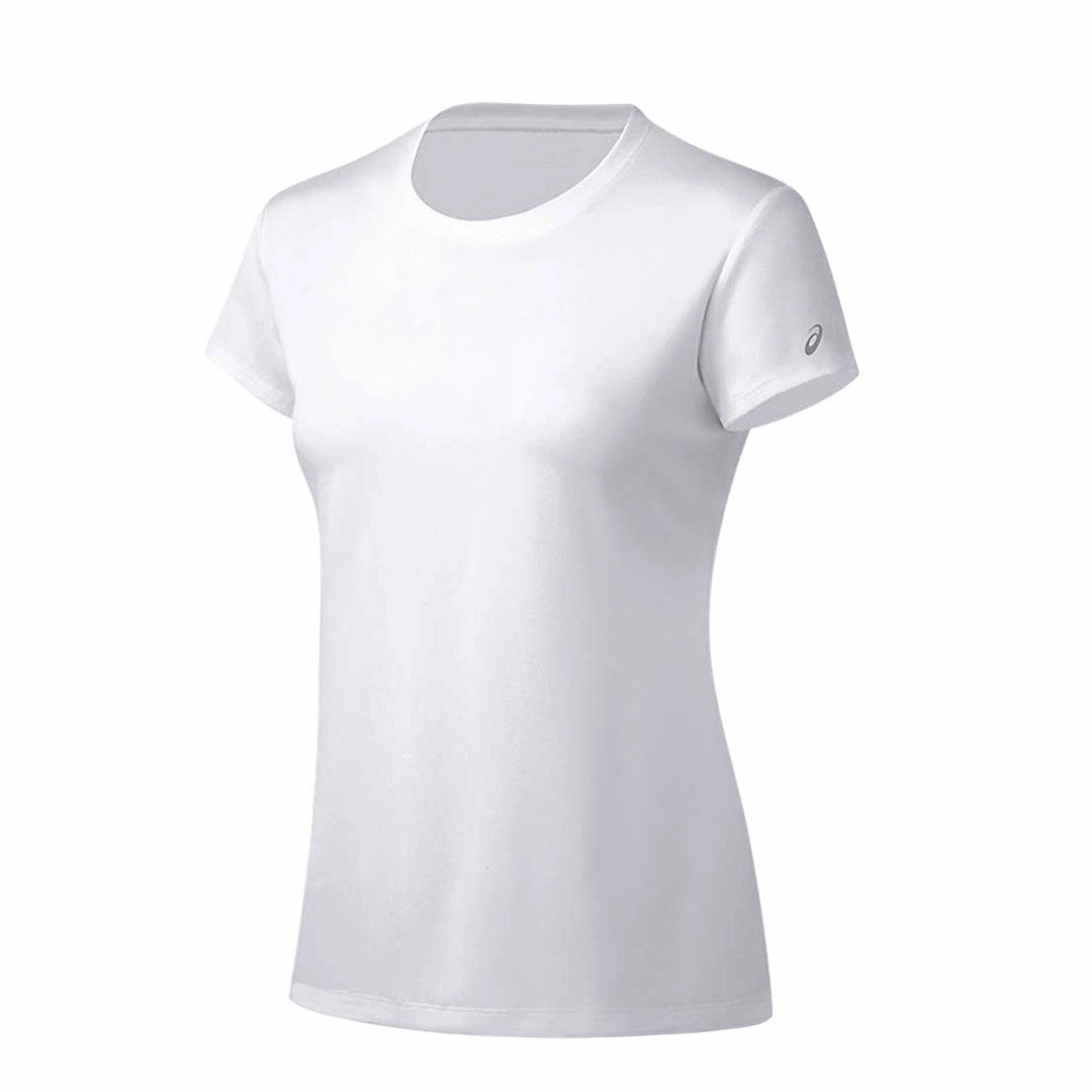 Asics - Women's Ready-Set II Short Sleeve T-Shirt (2012B469 100) Smooth Flat Collar