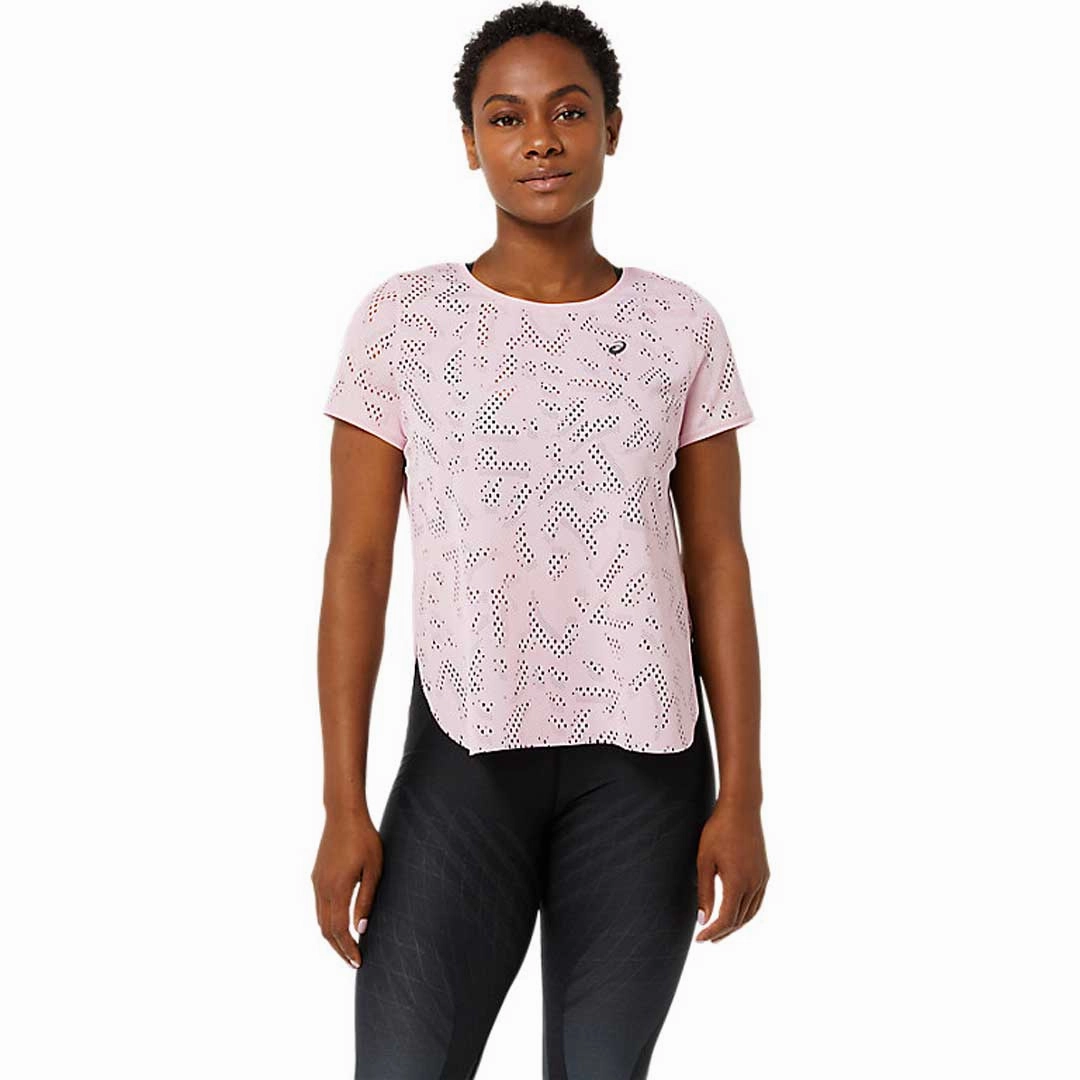 Asics - Women's Ventilate Actibreeze Short Sleeve T-Shirt (2012C228 701) Weatherproof Zipper Tech Transitional City Fit