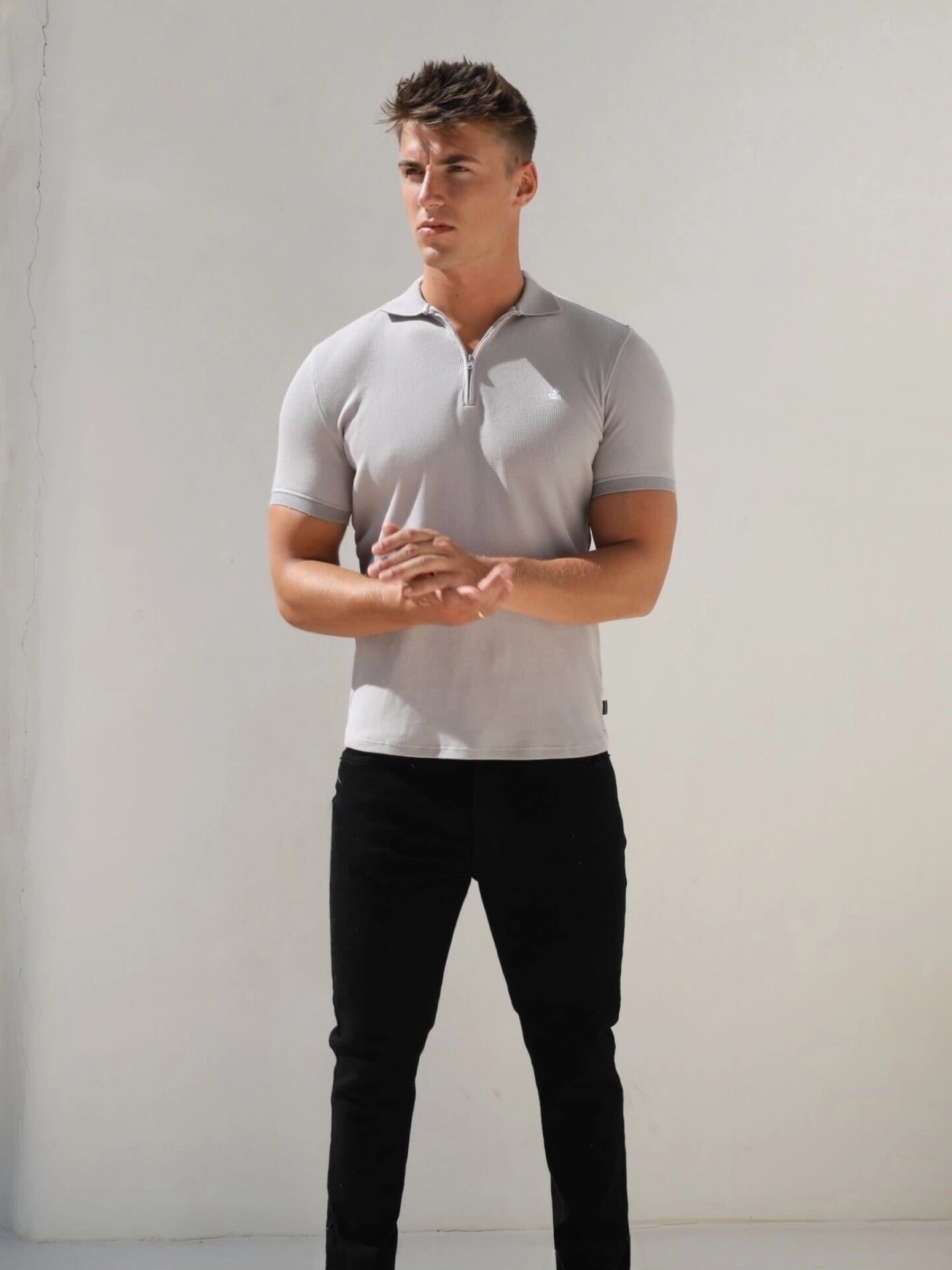 Mature Elegance Casual Sophistication Aspen Polo - Stone