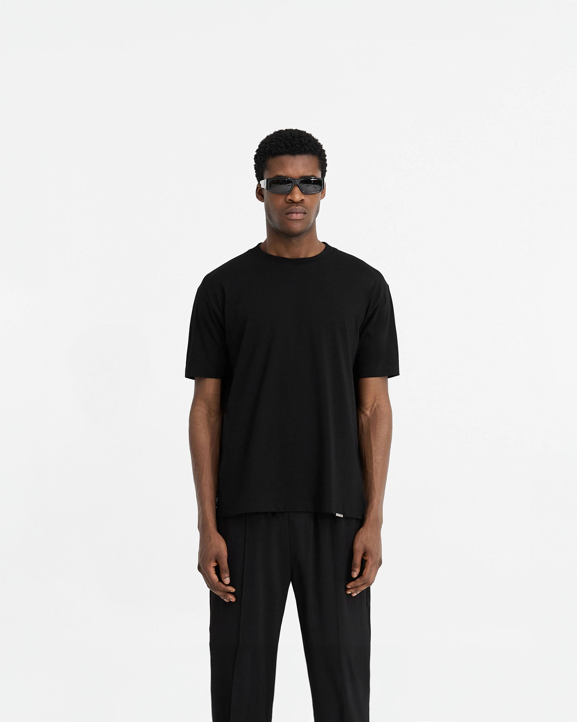 Initial T-Shirt - Black Adult sophistication Chilly Day Essentials