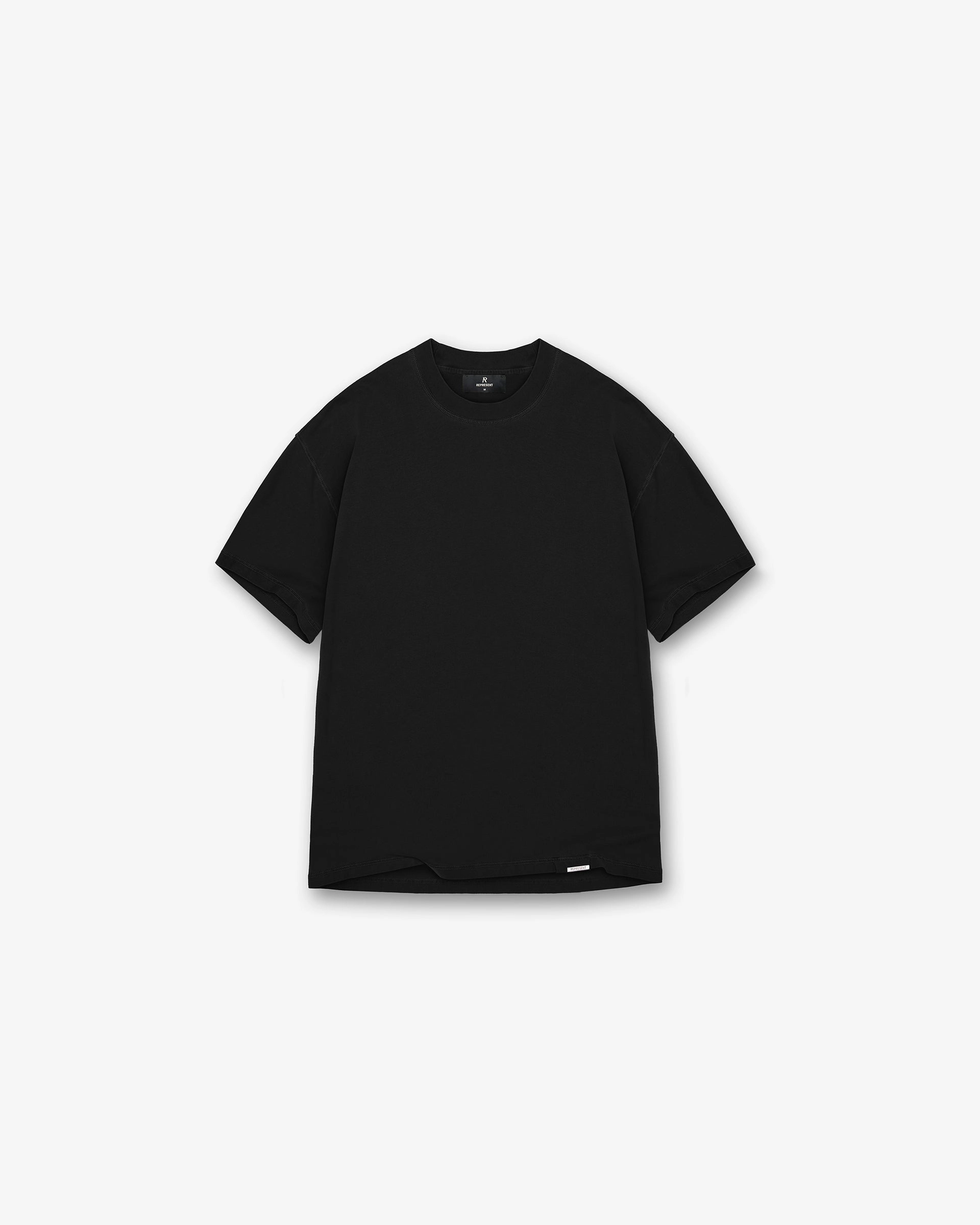 Essential Clothing Slim Comfort Initial T-Shirt - Black
