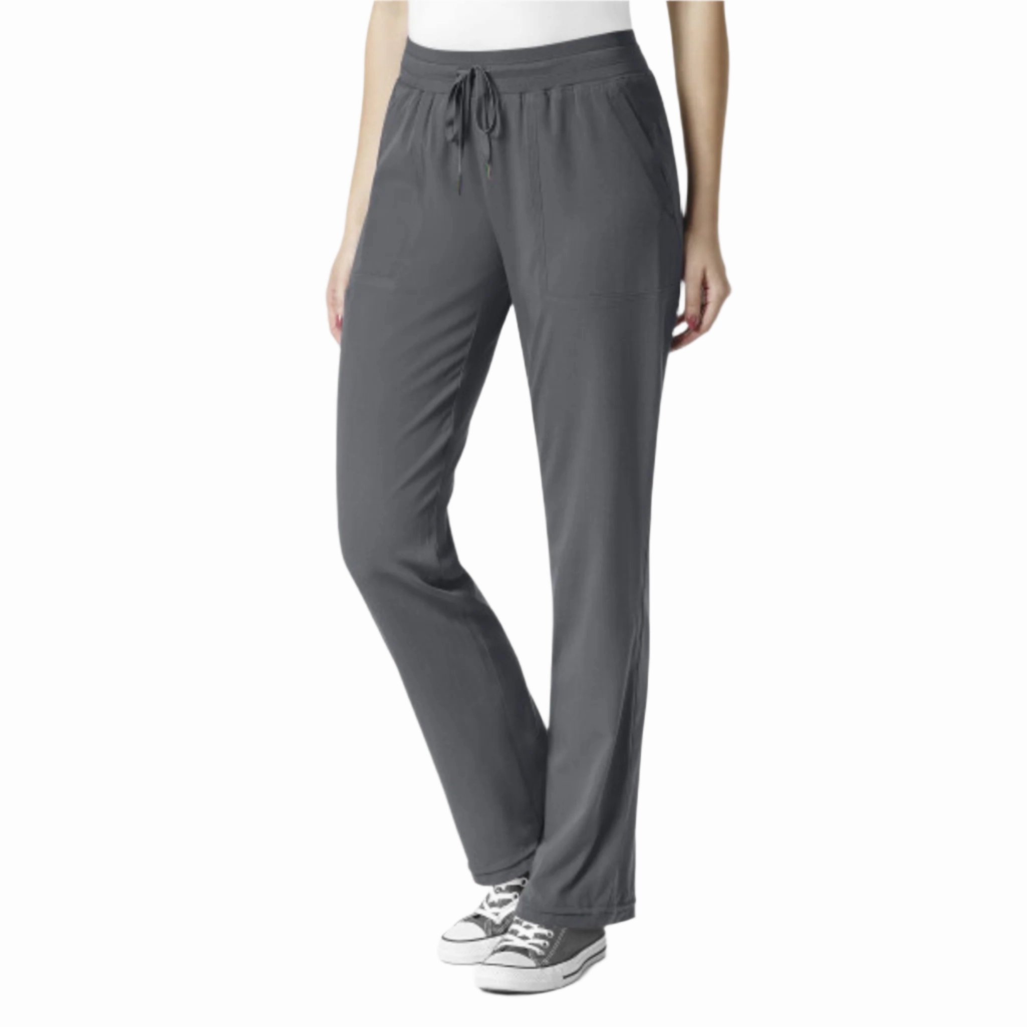 Wink Women's Flex Utility Cargo Scrub Pant - Pewter Relaxed Vibe Hidden Pocket System