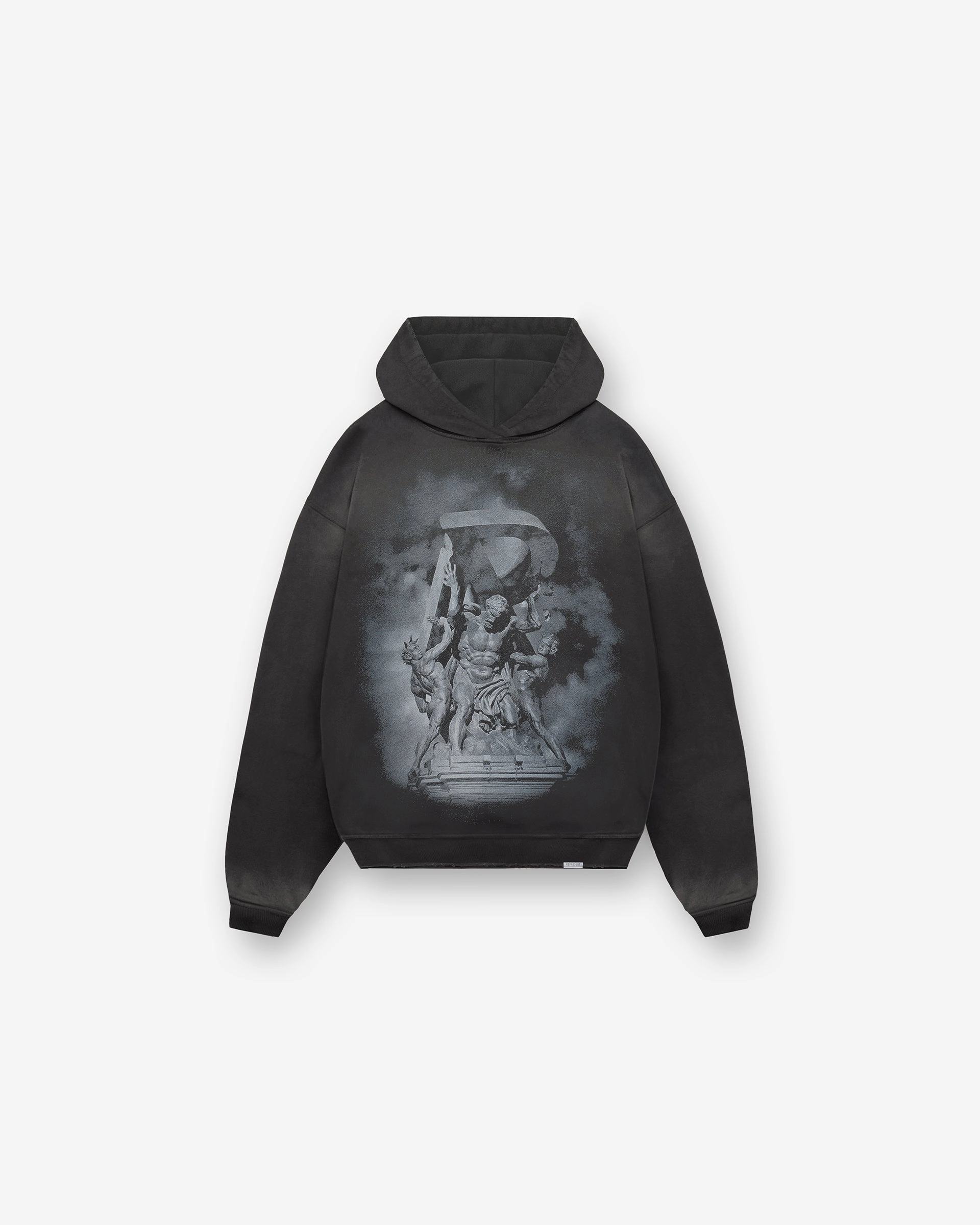 Atlas Hoodie - Stained Black Quick Dry Fabric