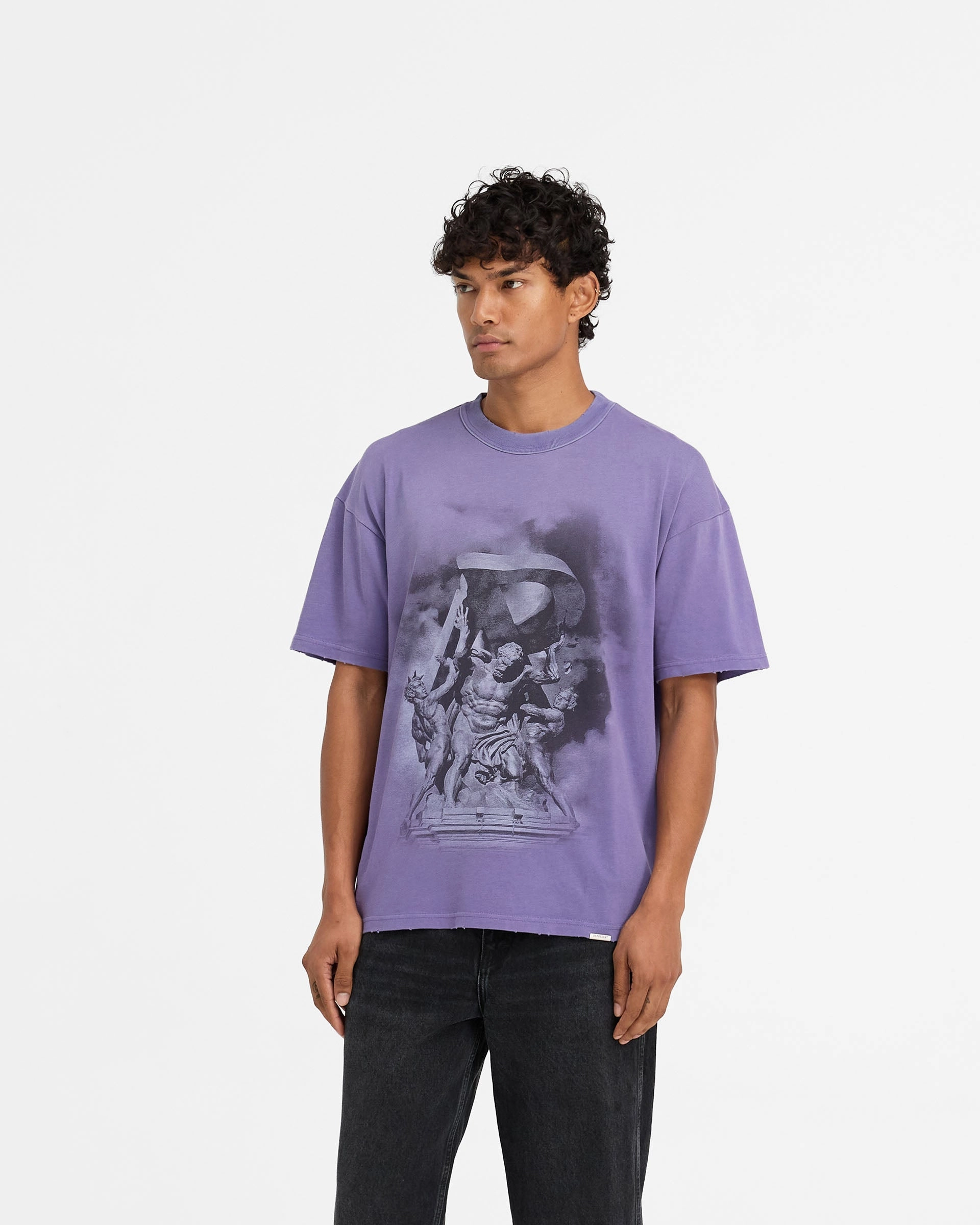 Atlas T-Shirt - Purple Stylish and Relaxed
