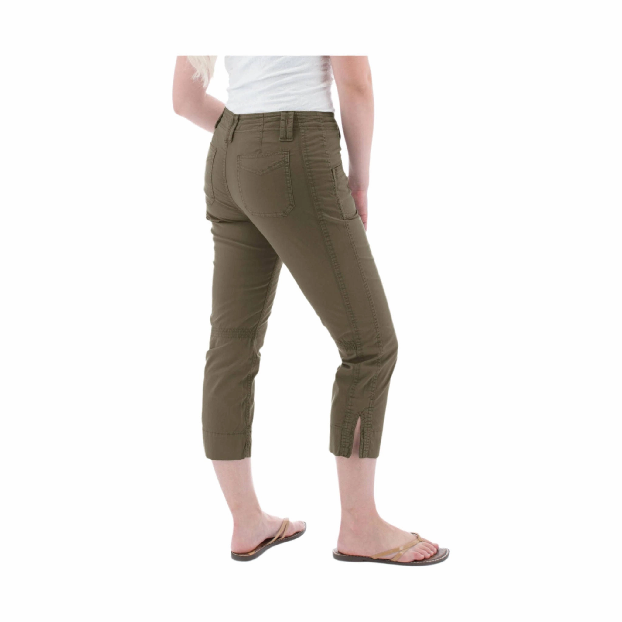 No Ride Up Aventura Women's Arden Organic Cotton Crop Pant - Grape Leaf