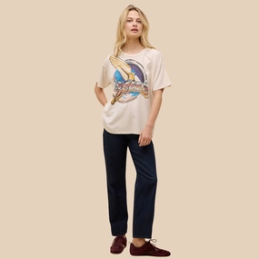 Friction Reducing Finish Bee Gees Spirits Having Flown Merch Tee (Dirty White)