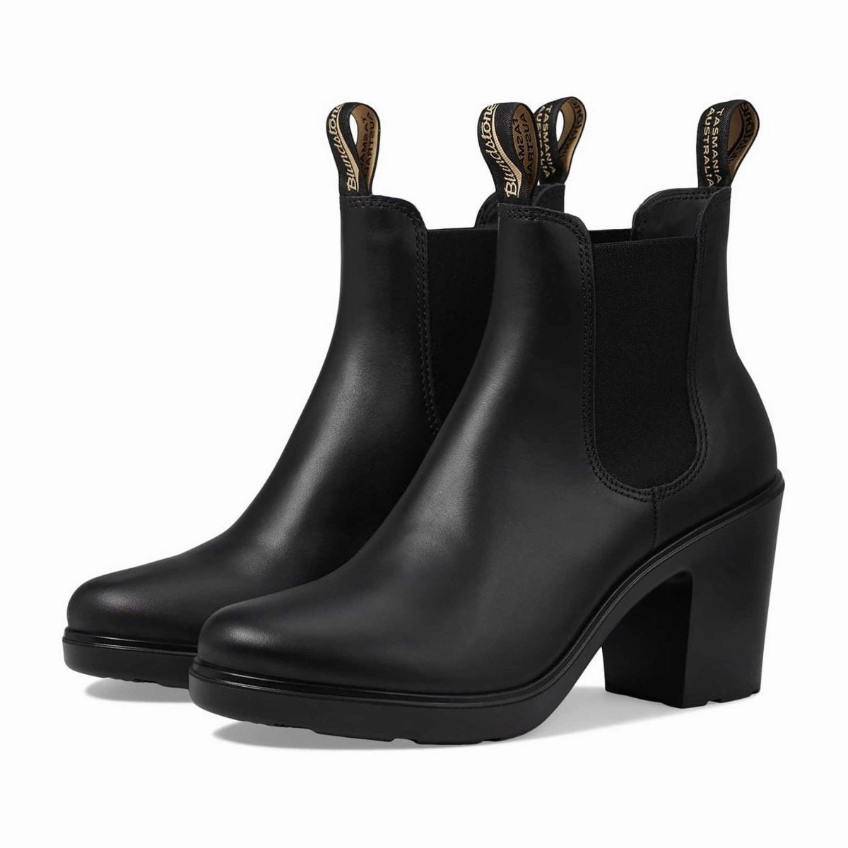 Blundstone Women's 2365 Black Leather Bold Heel Ventilation Perforations