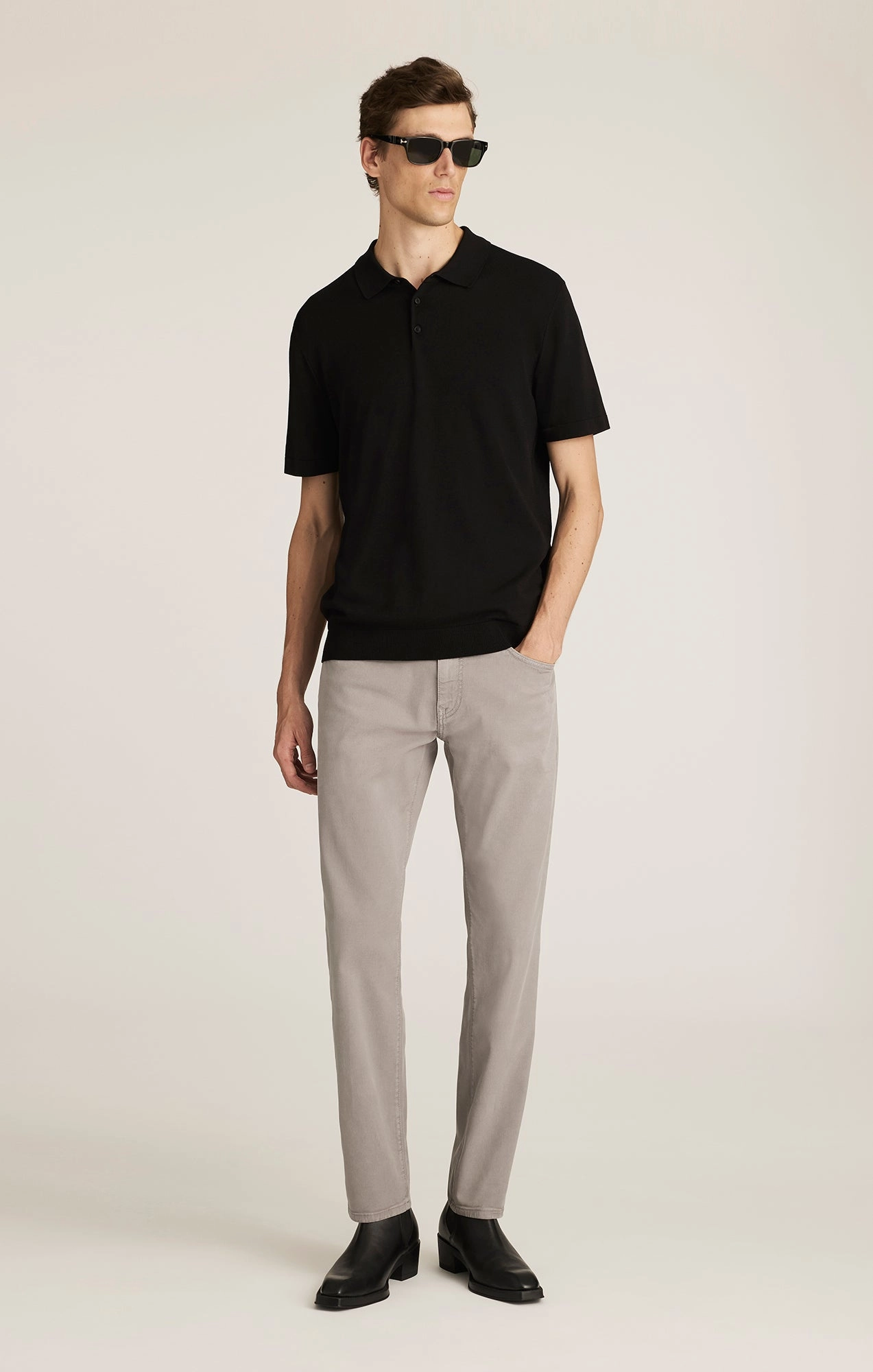 Trail Comfort Comfy Wearable MARCUS SLIM STRAIGHT LEG IN SHARK LUXE TWILL
