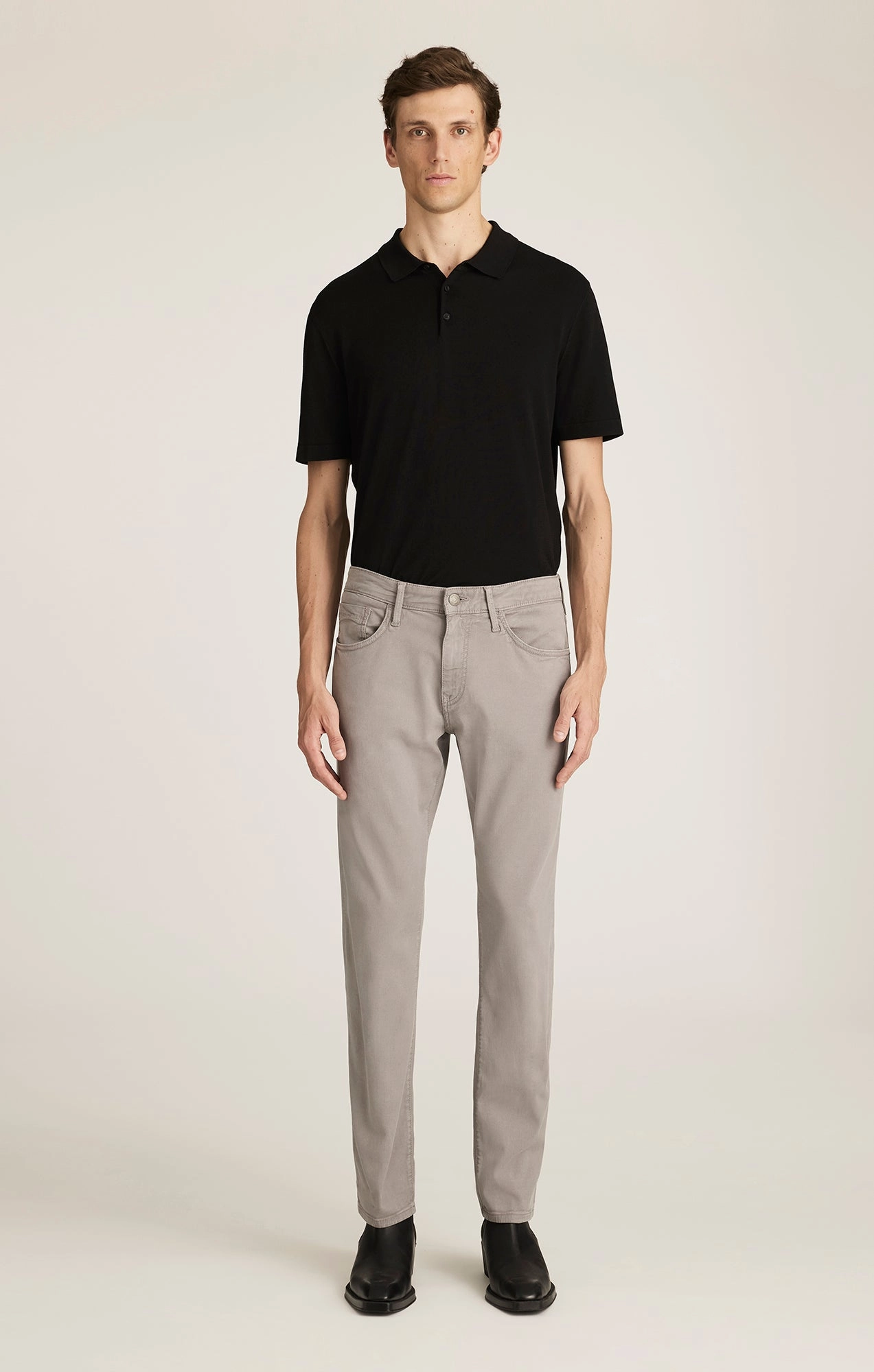 Convertible legs Loose cut MARCUS SLIM STRAIGHT LEG IN SHARK LUXE TWILL