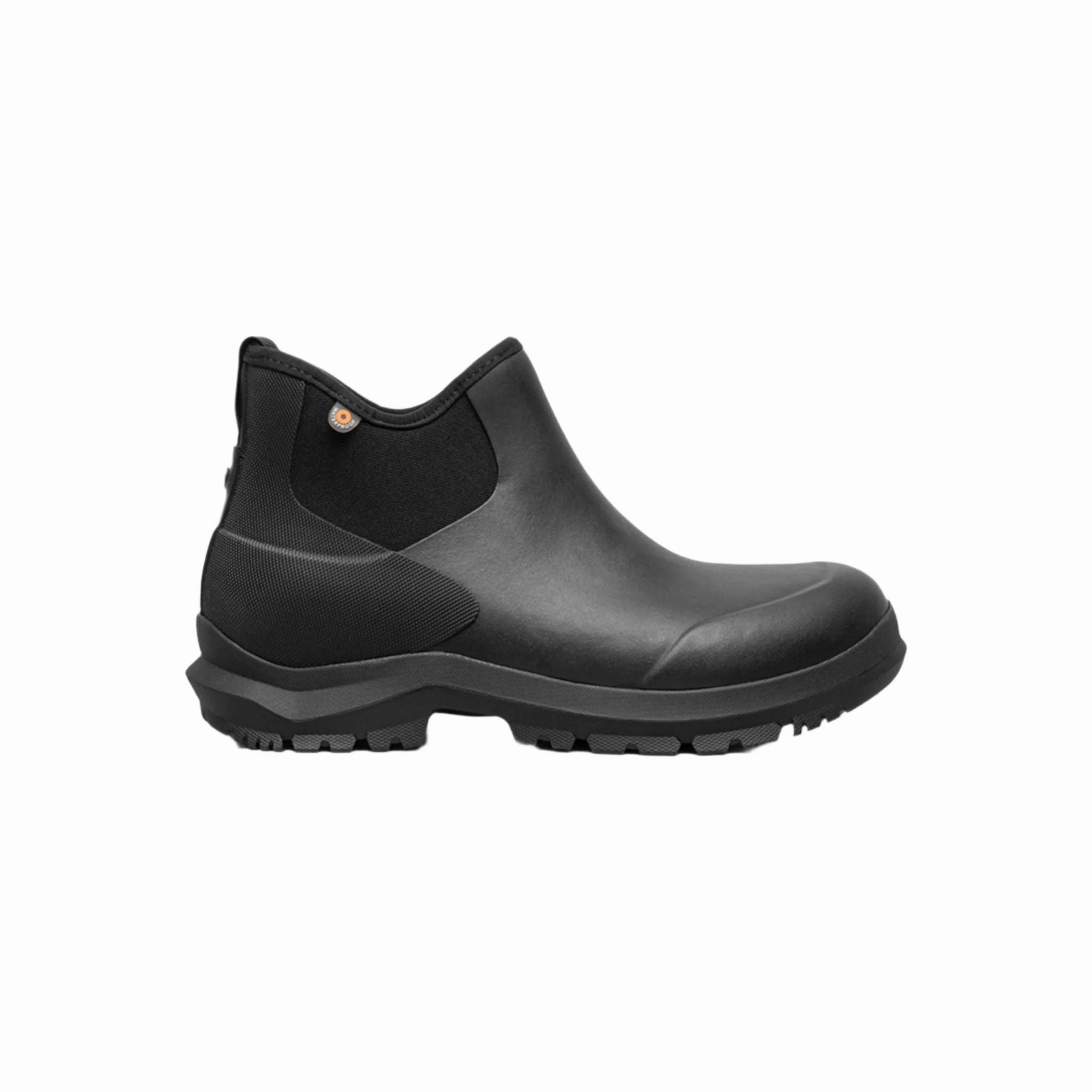 Comfort Backing Bogs Men's Sauvie Chelsea Slip On Waterproof Boots - Black