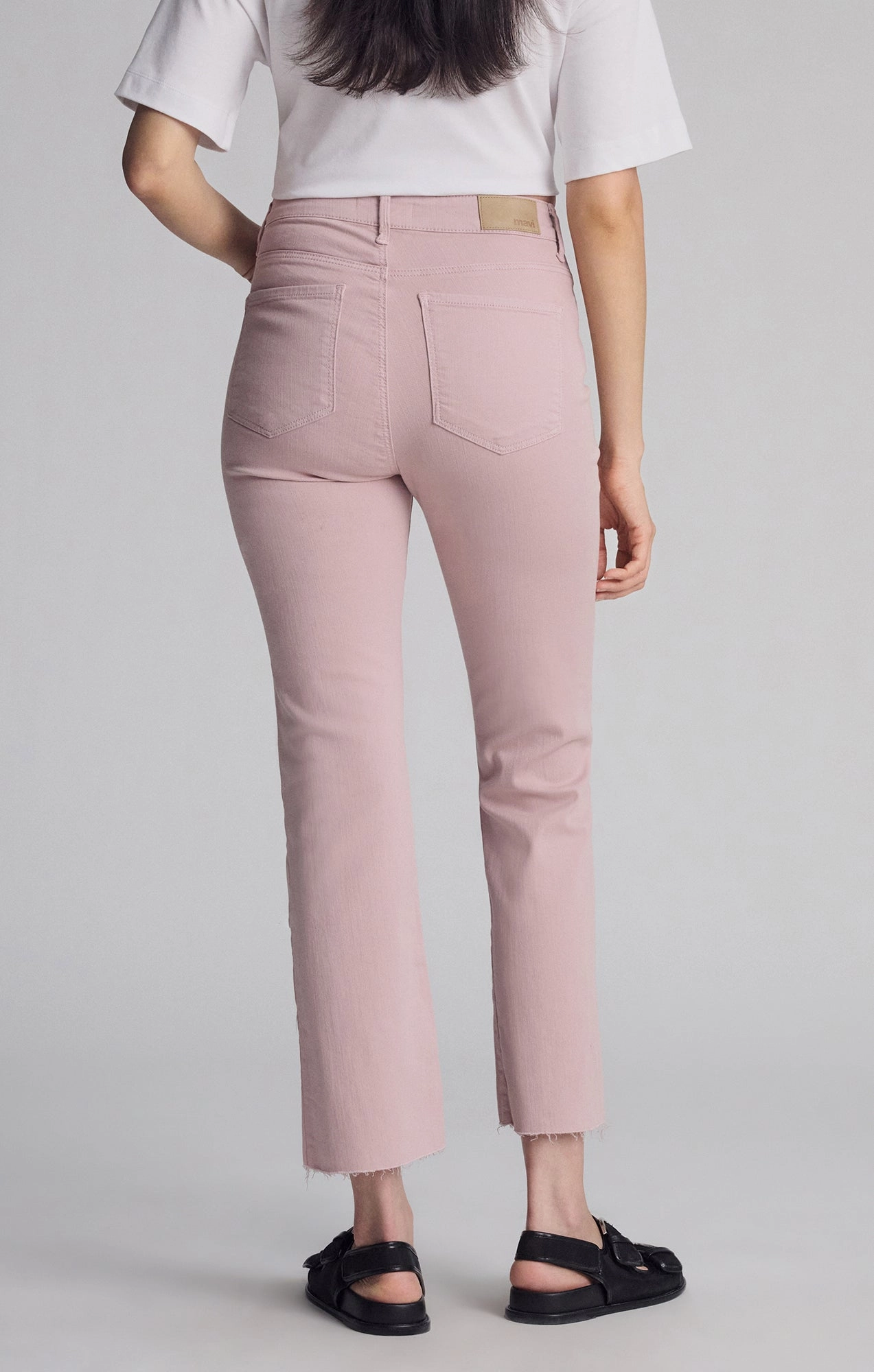 Wardrobe Classic ANIKA CROPPED FLARE IN WOODROSE FLEX BLUE