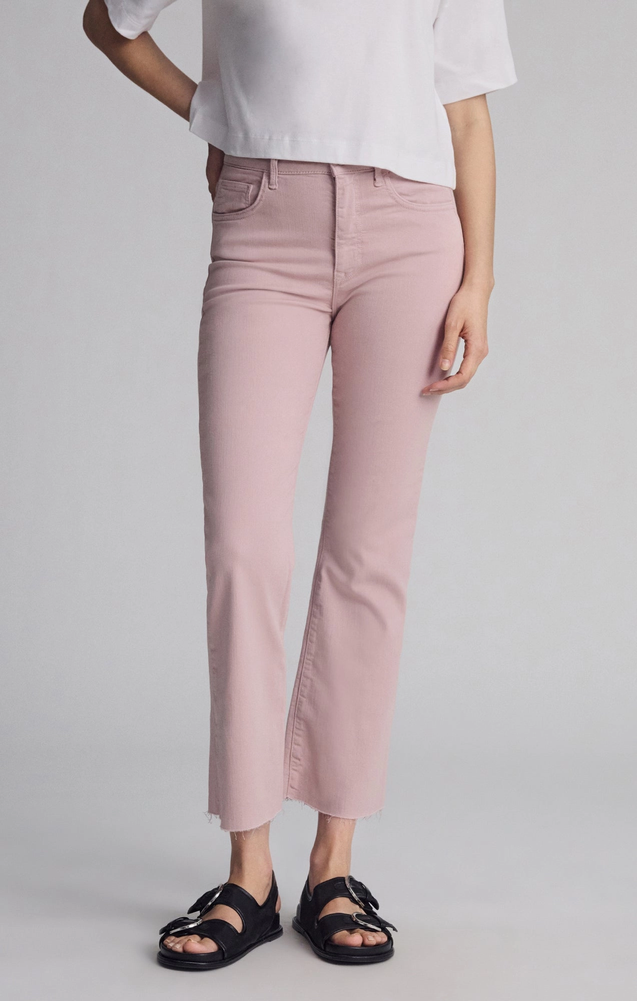 ANIKA CROPPED FLARE IN WOODROSE FLEX BLUE Traveler Gear Smart Casual Casual Wear