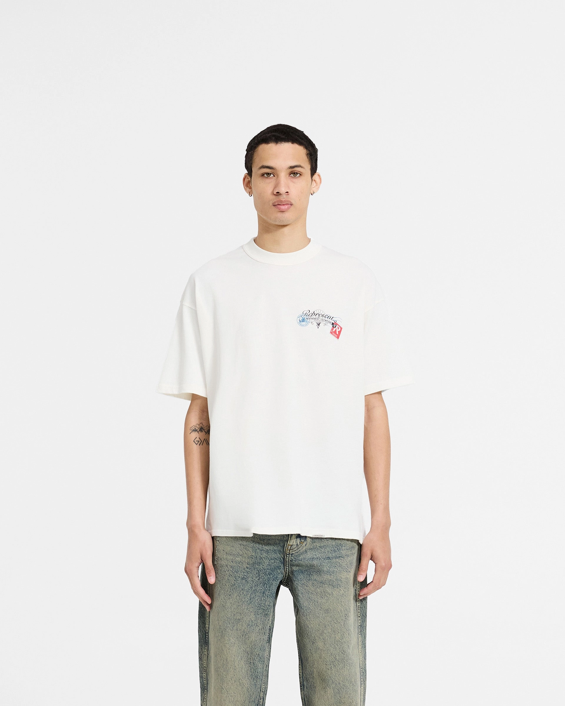 Cozy Layering Pre Shrunk Cotton Girls Of Summer T-Shirt - Flat White